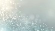 © Salman - A tranquil and soothing backdrop featuring interconnected light blue and white dots over a soft gray background forming a serene plexus pattern with a large area for text on the left