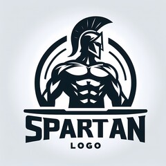 logo for greek spartan warrior