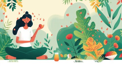  Health and Wellness Lifestyle Illustration