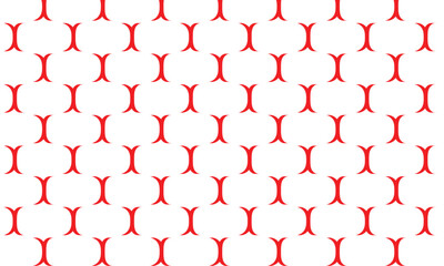 Poster - abstract simple geometric red bracket pattern.