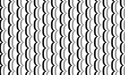 Poster - abstract simple black grey vertical bracket pattern art.