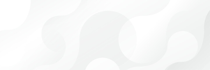 Wall Mural - Abstract white Geometric banner design background.