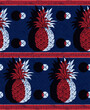 African Pineapple Abstract Textile Art, Tribal Ethnic Background, Africa Inspired Modern Fashion, Artwork for Fabric Printing on Stylish Clothing and Bags.