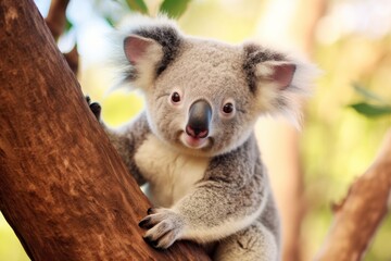 Canvas Print - Adorable koala bear in tree