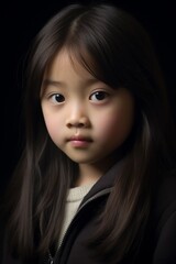 Sticker - Pensive young asian girl