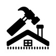 Vector solid black icon for Remodeling