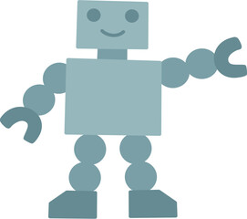 Wall Mural - robot kidcore doodle