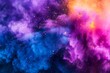 Vivid Burst of Powder Pigment Explosion Capturing a Celebration of Color