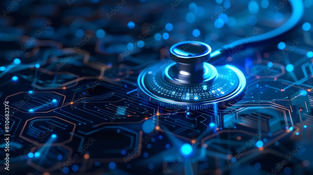 Stethoscope and Advanced AI Technology in Healthcare Innovation ...