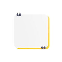 Aufkleber - 3d rendering quote frames box blank templates realistic minimal text info design box banner design