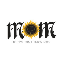 Sticker - Happy Mother's Day Special design for print or use as poster, card, flyer or T Shirt