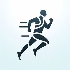 Aufkleber - simple jogging logo design