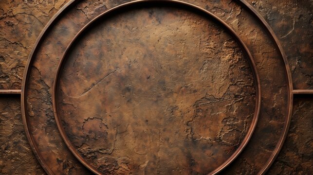 Circles along the edges of the page framing a blank space in the center for symbol or text.