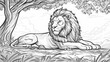 © MAY - coloring book The majestic lion is the king of the jungle. He is a powerful and fearless predator.