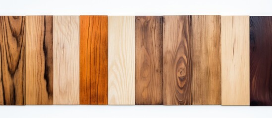 Poster - A copy space image of a wooden texture set against a clean white backdrop