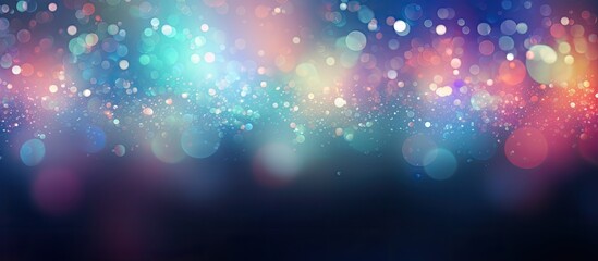 Poster - an abstract background with a mesmerizing display of bokeh lights perfect for copy space images