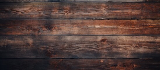 Aufkleber - A vintage copy space image showcasing the work and design potential of a dark and textured old wooden background