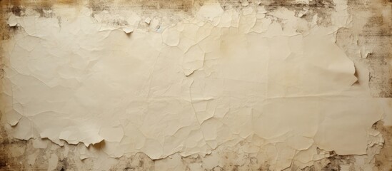 Poster - An aged and torn paper background with a textured appearance offers ample copy space for images
