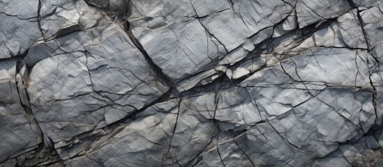 Poster - A wild cracked rock formation with a textured surface Perfect for a background image with copy space