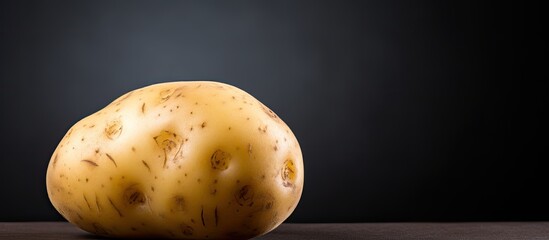 Poster - Image of a raw potato with copy space