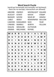 Word search puzzle (general knowledge, family friendly, words ABSORB - YELLOW). Answer included.
