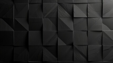 Poster - black pattern wall texture background interior design. Generative Ai