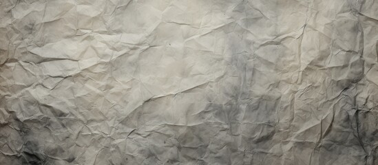 Poster - An image featuring a crumpled gray paper texture reminiscent of aged and weathered documents. Creative banner. Copyspace image