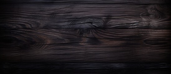 Aufkleber - Close up of a dark wood texture creating an abstract background with copy space image