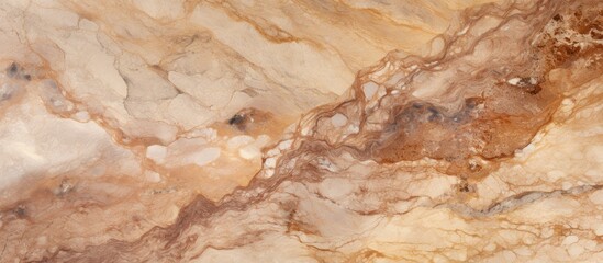 Poster - A panoramic view of a beautiful abstract marble granite texture in shades of brown and beige resembling natural stone Perfect as a copy space image 187 characters