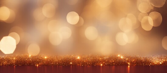 Poster - A Christmas ball for festive decoration during the Christmas festival set against a bokeh background providing ample copy space for images