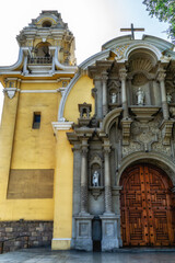 Wall Mural - The Church of the Holy Cross, Barranco District, Lima, Peru.