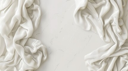 Poster - elegant white fabric texture background