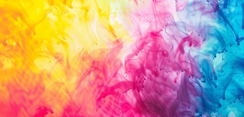 Canvas Print - An abstract colourful background with a gradient texture, creating a vibrant and artistic design that is bold, expressive, and cheerful.