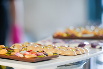 Wall Mural - chocolate production process and various chocolates made