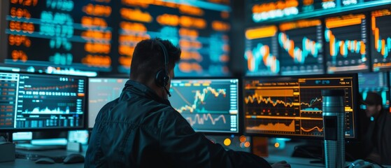 Poster - Stock market firm that specializes in crypto currency. Selling and buying stocks and bonds.