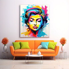 woman in stylish interior