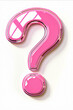 © valentyn640 - A pink question mark with a white background. The pink color of the question mark is bright and eye-catching, while the white background provides a clean and simple contrast