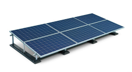 a solar panel isolated from the white or transparent background