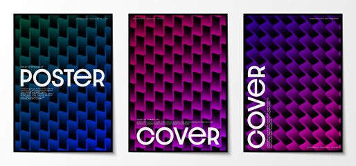 Fototapete - Poster gradient wave graphic print design. Abstract colorful background. Design for Covers, Brochures, and Magazines.Vector illustration.
