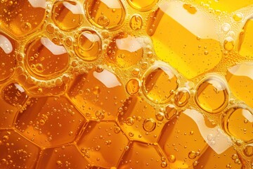 Poster - A close-up shot of a bunch of bubbles. Great for backgrounds and design projects