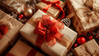 .A visually enchanting photograph capturing the beauty of gifts