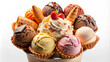 Colorful ice cream close-up