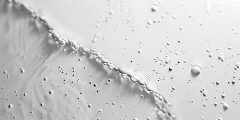 Wall Mural - Close up of water droplets on a surface, suitable for various design projects