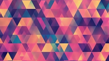 Poster - Geometric triangle mosaic background with abstract modern pattern