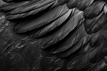 Poster - Close-up shot of a bird's feathers, suitable for various design projects