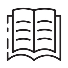 Poster - Book Idea Reading Line Icon