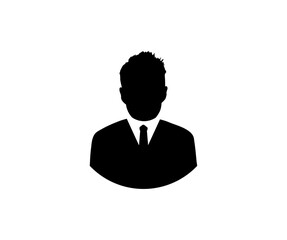 Aufkleber - Business man icon. Male sign of user person profile avatar symbol vector design and illustration.