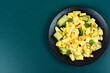 Diet pineapple and cucumber salad.