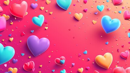 Poster - greetings to everyone. our valentine's day sale banner is an illustration of a promotional leaflet o