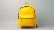 © Oksana - Yellow backpack mock up isolated on white background